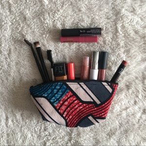 •Ankara makeup pouch bag•